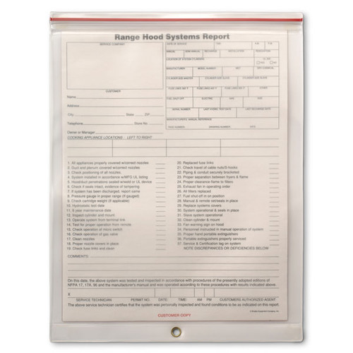 Zip-Lock Report Holder