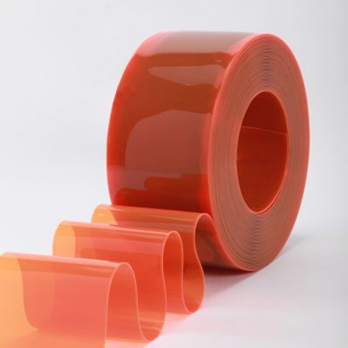PVC Strip Bulk Roll - Safety Orange, 16" x .160" x 100', L498B040604103100A (1/Roll)
