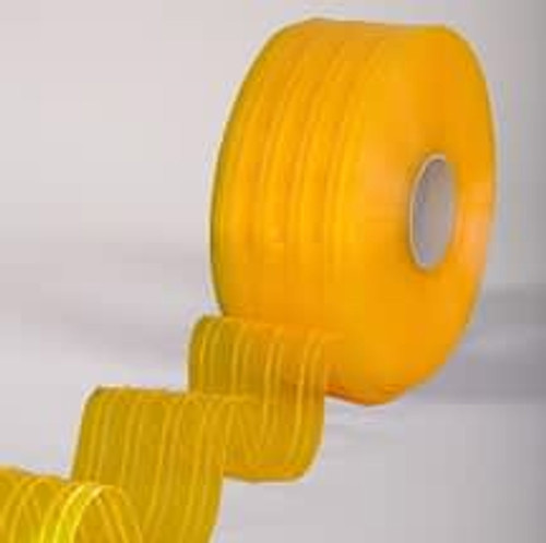 QuickStrip-Bulk Roll - Anti-Insect Yellow DuraRib, 8" x .072" x 150', QS127R0203018047A (1/Roll)