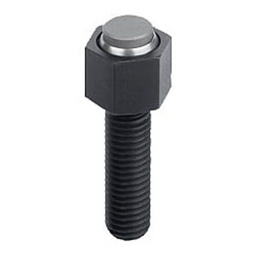 Kipp Self-Aligning Pads, Adjustable, w/O Ring and Exchangeable Inserts, Style E, Flattened Stainless Steel Insert Smooth, 20 mm x 60 mm, K0289.220X060 (Qty. 1) Kipp Self-Aligning Pads, Adjustable, w/O Ring and Exchangeable Inserts, Style E, Flattened Stainless Steel Insert Smooth, 20 mm x 60 mm, K0289.220X060 (Qty. 1)