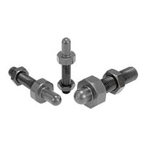 Kipp Support Bolt w/Locknut, Carbon Steel, 8 mm x 53 mm, K0297.08016 (1/Pkg)