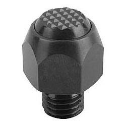 Kipp Self-Aligning Pad, Swivel Angle 12°, Style F, Carbon Steel, M20, K0302.306 (Qty. 1)