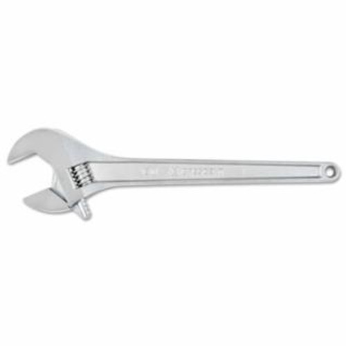 Crescent Adjustable Chrome Wrench, 24 in OAL, 2-7/16 in Opening, Chrome Plated, Tapered Handle, 1/EA #AC224BK