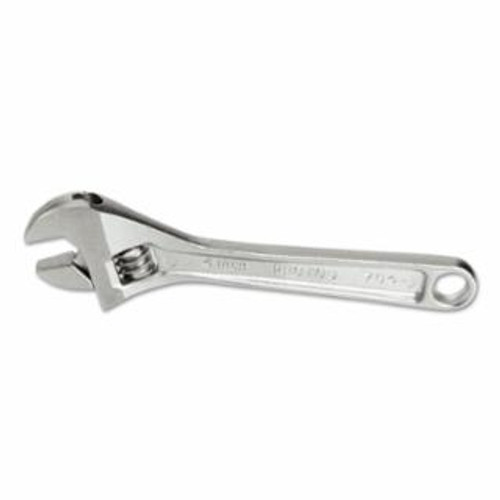Stanley Products Adjustable Wrench, 15 in Long, 1-11/16 in Opening, Satin, 1/EA #715B