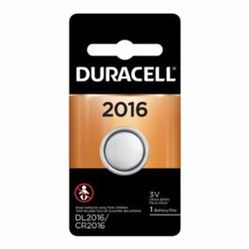 Duracell Lithium Battery, 3V, 2016 Coin Cell, 6/EA #DL2016BPK