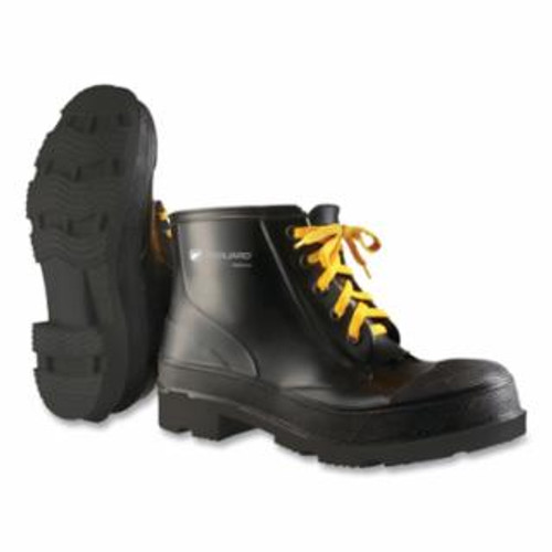 OnGuard Monarch Steel Toe Ankle Boots, Lace-Up, Men's 7, Polyester/PVC, Black, 1/PR #8660400.07