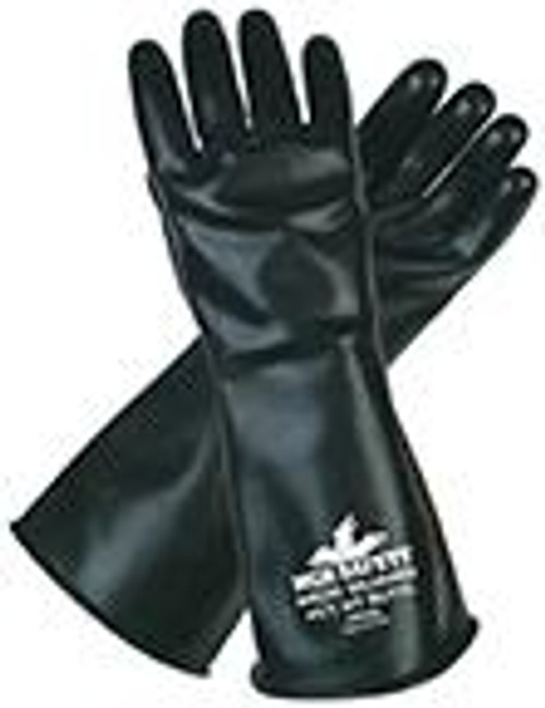 MCR Safety 14 in Butyl Rubber Glove, Large, Black, 1/PR #CP25L