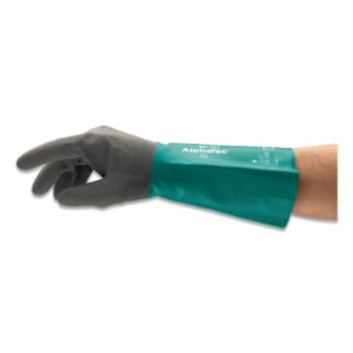 AlphaTec Nitrile Gloves, Size 9, Gray, 16 mil, 12/PR #58-435-9