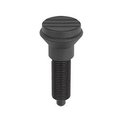 Kipp M12X1.5 mm, Indexing Plunger, Style G, Stainless Steel, (Qty. 1), K0344.01206