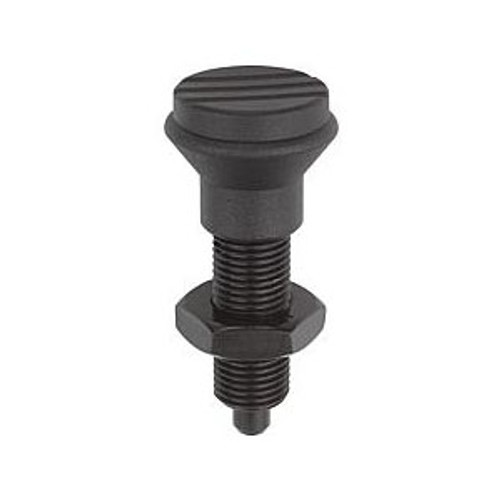 Kipp M12X1.5 mm, Indexing Plunger, Style H, Stainless Steel, Hardened, (Qty. 1), K0344.02206