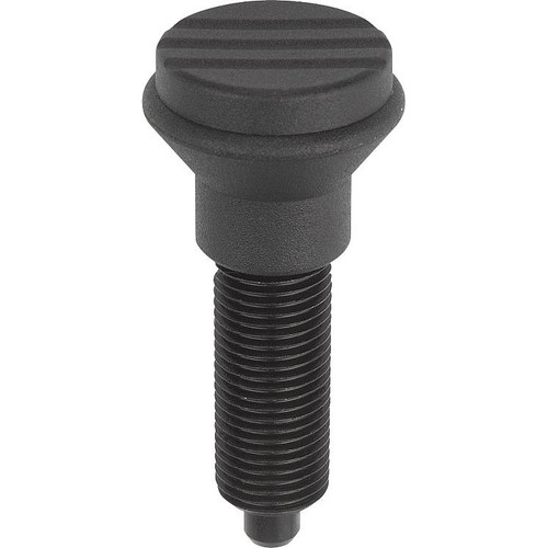 Kipp M10X1 Indexing Plunger, Style G, Steel, Hardened, (Qty. 1), K0344.1105