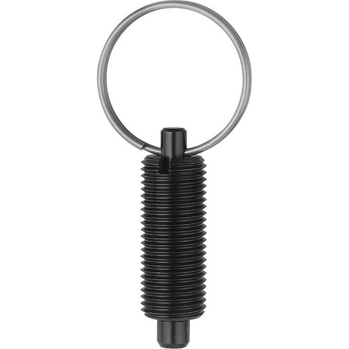 Kipp M16X1,5 Indexing Plunger, w/o Collar, w/o Locknut, Style T, Stainless Steel, Metric (Qty. 1), K0635.03308 Kipp M16X1,5 Indexing Plunger, w/o Collar, w/o Locknut, Style T, Stainless Steel, Metric (Qty. 1), K0635.03308