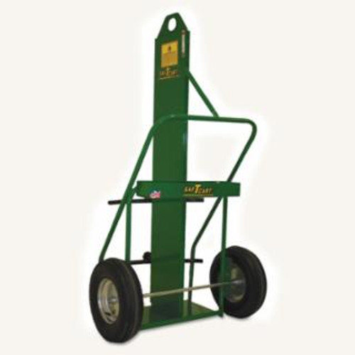 Saf-T-Cart Large Cylinder Cart, 9-1/2 in and 12-1/2 in dia Cylinders, 16 in Pneumatic Wheels, 1/EA #871-16FW-LE