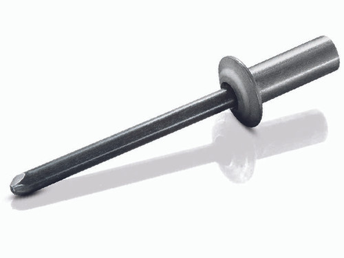 ABS-46-CE Goebel Closed End Blind Rivet, 1/8, .125 Diameter [.313-.375 Grip Range], Dome Head Aluminum/Steel (1000/Pkg.)
