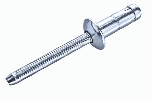 SBS-85-PM Goebel Premium Blind Rivet, 1/4, .250 Diameter [.268-.346 Grip Range], Dome Head Steel/Steel, Zinc Clear Trivalent (250/Pkg.)