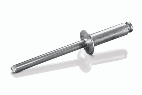 ABA-410 Goebel Open End Blind Rivet, 1/8, .125 Diameter  [.501-.625 Grip Range], Dome Head Aluminum/Aluminum (500/Pkg.)