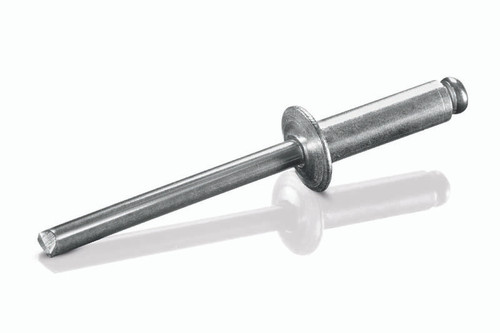 ABA-48 Goebel Open End Blind Rivet, 1/8, .125 Diameter  [.376-.500 Grip Range], Dome Head Aluminum/Aluminum (1000/Pkg.)