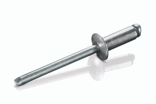 ABS-41 Goebel Open End Blind Rivet, 1/8, .125 Diameter  [.032-.062 Grip Range], Dome Head Aluminum/Steel (1000/Pkg.)
