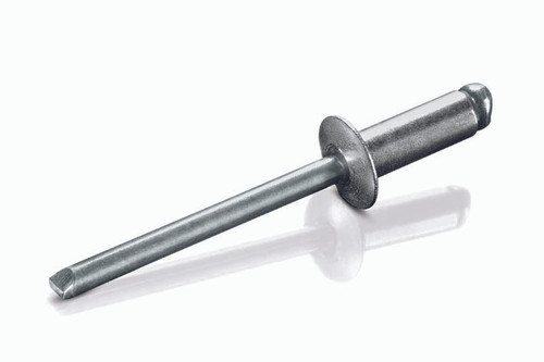 ABS-53 Goebel Open End Blind Rivet, 5/32, .156 Diameter  [.126-.187 Grip Range], Dome Head Aluminum/Steel (1000/Pkg.)
