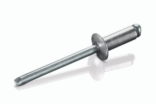 ABS-58 Goebel Open End Blind Rivet, 5/32, .156 Diameter  [.376-.500 Grip Range], Dome Head Aluminum/Steel (500/Pkg.)