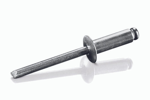 IBI-42 Goebel Open End Blind Rivet, 1/8, .125 Diameter [.063-.125 Grip Range], Dome Head T304 Stainless Steel/T304 Stainless Steel (1000/Pkg.)