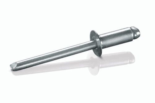 SCS-42 Goebel Open End Blind Rivet, 1/8, .125 Diameter  [.063-.125 Grip Range], Countersunk Head Steel/Steel, Clear (1000/Pkg.)