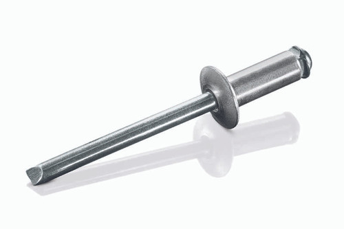ABS-43-PR Goebel Peel Blind Rivet, 1/8, .125 Diameter [.119-.197 Grip Range], Dome Head Aluminum/Steel (1000/Pkg.)