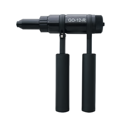 Goebel Go-12-R Hand Blind Rivet Ratchet Tool, Includes Five Standard Noses, Sizes (1/8, 5/32, 3/16,M6,1/4), Forged Steel, Item Code: 2245000200 (1/Pkg.)