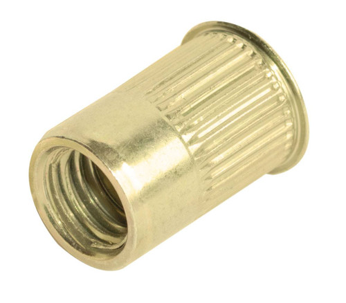 SKA1-420-165, Goebel GO-NUT SK Series Rivetnut Insert, 1/4-20 UNC-2B, (0.027 - 0.165 Grip Range), "K" Style Round Body Splined, Low Profile Head, Aluminum 5056 (250/Pkg.) SKA1-420-165, Goebel GO-NUT SK Series Rivetnut Insert, 1/4-20 UNC-2B, (0.027 - 0.165 Grip Range), "K" Style Round Body Splined, Low Profile Head, Aluminum 5056 (250/Pkg.)