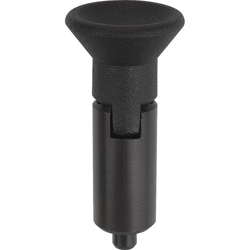 Kipp Indexing Plunger, w/Locking Slot, Size 1, Style M, Stainless Steel (Qty. 1), K0346.12105