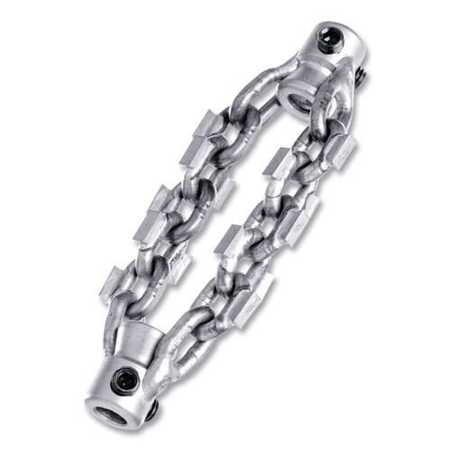 Rigid FlexShaft Penetrating Head Chain Knocker, 1/4 in Cable dia, 50 ft L, 2-Chain, 2 in Pipes, 1/EA #66573