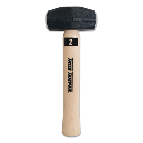 True Temper Toughstrike Double-Face Hand Drill Hammer, 2 lb Head Wt, 10.5 in Overall L, Straight American Hickory Handle, 2/EA #20188000