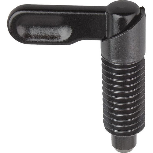 Kipp Cam-Action M16, D8 Indexing Plunger, Style A, Uncoated Grip w/o Nut, Steel (Qty. 1), K0348.040816