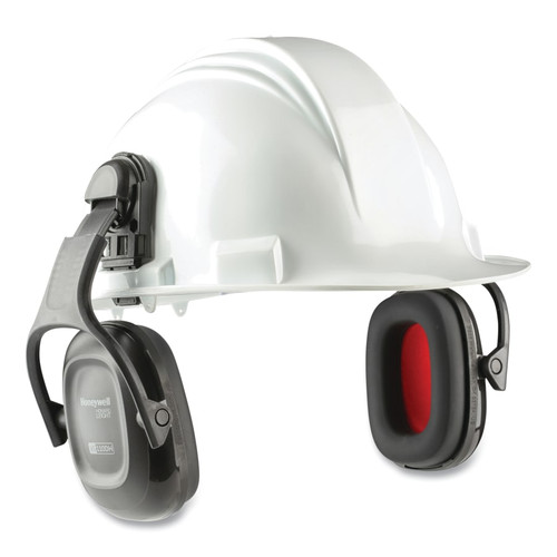 Howard Leight VeriShield 100 Series Passive Earmuff, Hard Hat Mounted, Electronic, 23 dB, Dielectric, Black, 1/EA #1035200-VS