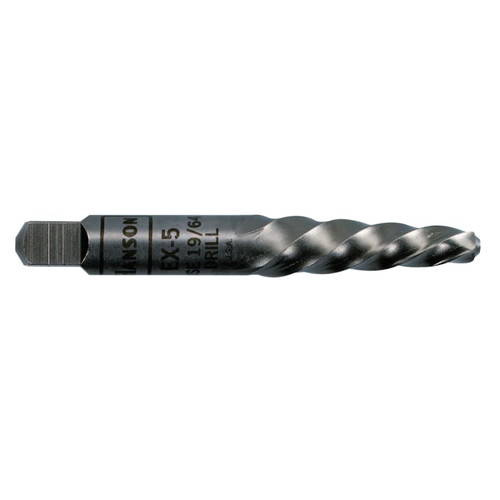 Irwin Hanson Spiral Flute Screw Extractors - 534/524 Series, 1/4 in, Carded, 1/EA #53404