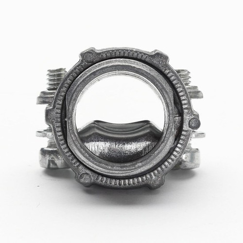 Conduit Service Connector 3/8 Nom 1/2" Knockout (8/Bag, 12 Bags)