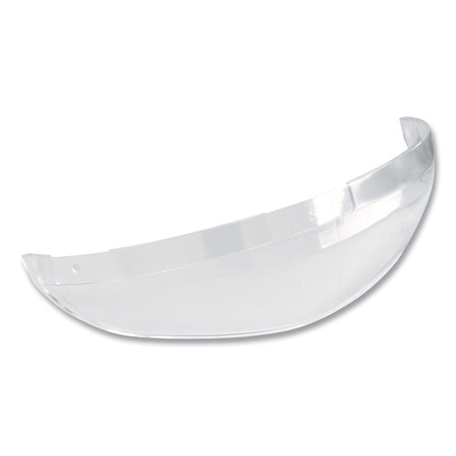 3M Replacement Chin Protector CP8, Clear, Polycarbonate, 3 in H x 8 in L, 1/CA #82542-00000