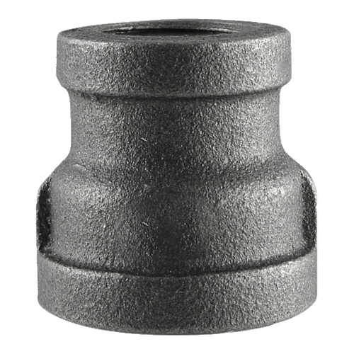 Pipe Fittings - 1/2" x 1/4" Class 150 Black Malleables Iron Pipe - Reducing Couplings (25/Pkg.)