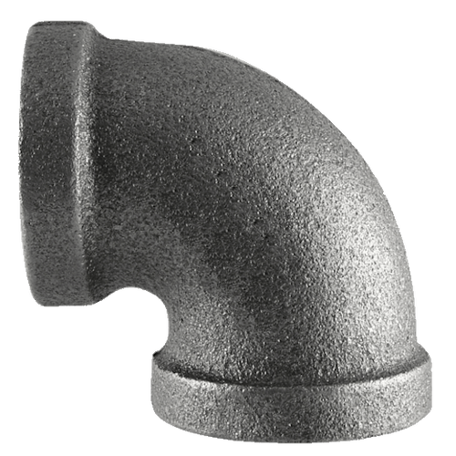 Pipe Fittings - 1/4" Class 150 Black Malleables Iron Pipe - 90 Degree Angel Street Elbow (10/Pkg.)
