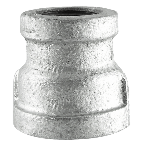 Pipe Fittings - 1" x 1/2" Class 150 Galvanized Malleables Iron Pipe - Reducing Couplings (5/Pkg.)