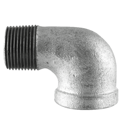 Pipe Fittings - 1" Class 150 Galvanized Malleables Iron Pipe - 90 Degree Angle Street Elbow (5/Pkg.)