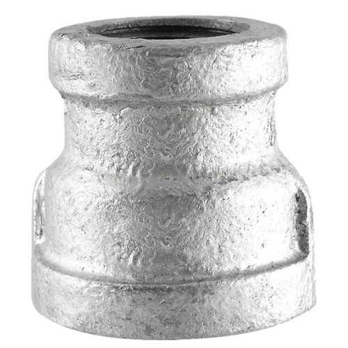 Pipe fittings - 3 x 2-1/2" Galvanized Malleables Iron Pipe - Reducing Couplings (1/Pkg.)