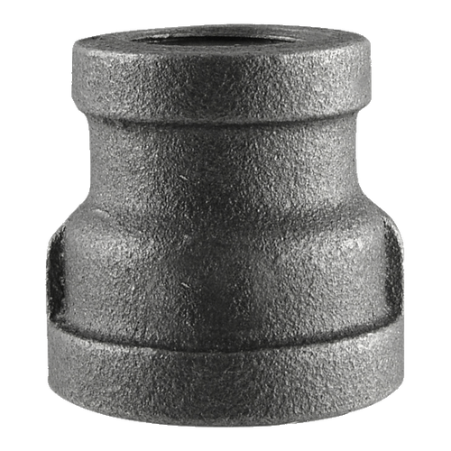 Pipe Fittings - 1/2" x 3/8 Class 150 Black Malleables Iron Pipe - Reducing Couplings (60/Pkg.)
