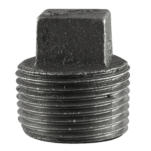 Pipe Fittings  - 1/4" Class 150 Black Malleables Iron Pipe - Plug (10/Pkg.)