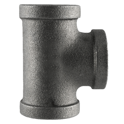 Pipe Fittings - 1-1/4" Class 150 Black Malleables Iron Pipe - Tee (5/Pkg.)