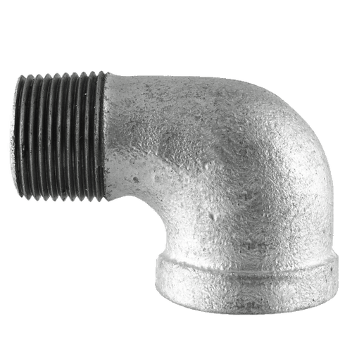 Pipe Fittings - 1/8" Class 150 Galvanized Malleables Iron Pipe - 90 Degree Angle Street Elbow (10/Pkg.)