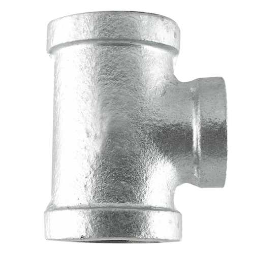 Pipe Fittings - 1/8"  Class 150 Galvanized Malleables Iron Pipe - Tee (10/Pkg.)