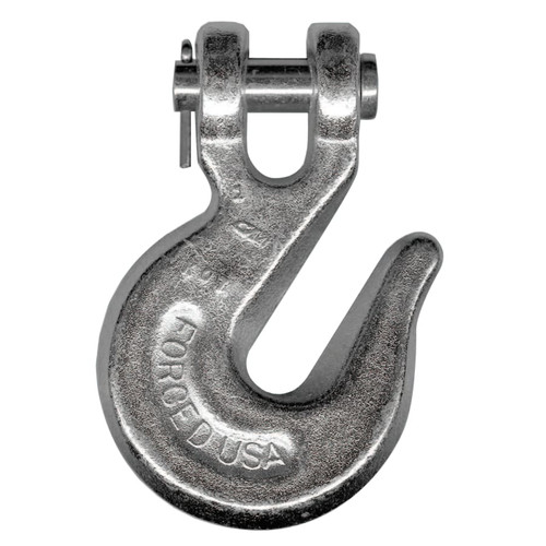 CM Columbus McKinnon Grade 80 Clevis Grab Hook, 1/4 in, 3,500 lb, Orange, 1/EA #M804A