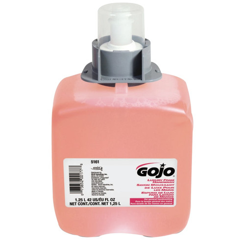 Gojo Luxury Foam Handwash, 1250 ml, Refill Bottle, Cranberry Scent, 4/CA #5161-04