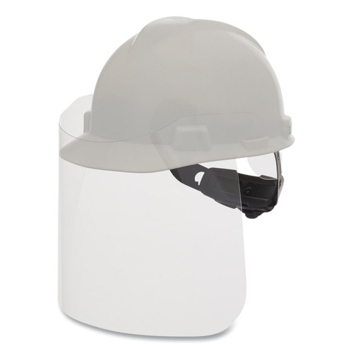 MSA V-Gard Frameless Cap/Hat Barrier, One Size, Clear, 25/PK #10215336